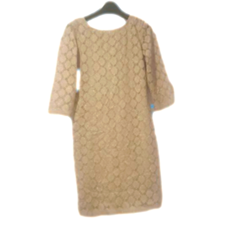 Ronni‎ Nicole Georgeous gold  glitter lace dress size 10